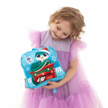 Baby backpack "New Year's snake", 24x24 cm, for the New Year-6