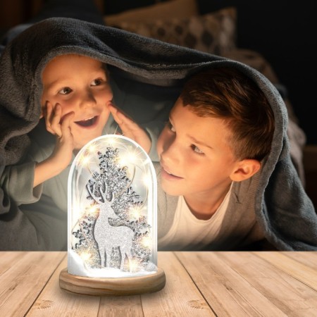 Set for creativity "New Year's night", wooden inserts, deer-3