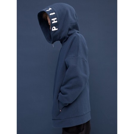 Sweatshirt for boys, height 116 cm, dark blue color-7