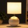 Table lamp "Balle" 1HE14 white 15x15x26 cm Risalux