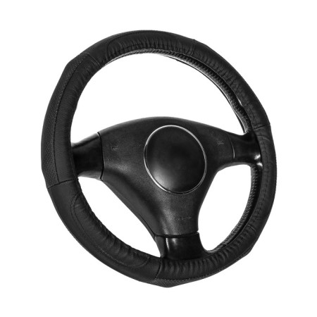 Braids for steering wheel AVS GL-920M-B, genuine leather, size m, black