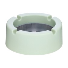Ash for home, for cigarettes and sticks. D-9 cm, h-3.5 cm, green