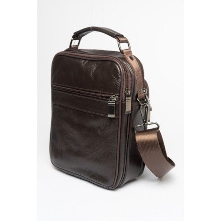 Bag Cross-Body Men, genuine leather de-gosa brown, 17x9x23 cm-3