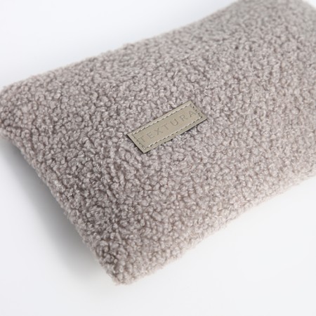 Lightning cosmetic bag, textura, gray color-5