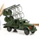 Mini-bar/stand for 4 bottles truck, green