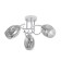 Ailin chandelier 3x60W E14 white, chrome 55x55x20cm