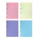 Notebook on A4 rings, 80 sheets in the Erichkrause "Pastel" cage, plastic cover, offset unit, whiteness 100%, mix