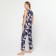 Female homemade set (T-shirt/pants), dark blue color, size 46