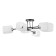 Alandi chandelier 6he27 40W Black-chromium 62x62x28 cm