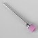 Brush-brush for hardware manicure, in a plastic box, pink color
