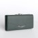 Women's wallet on magnet, green color