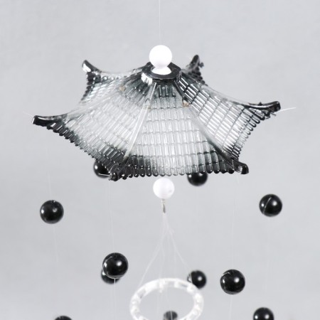 Wind Music Metal "Butterflies" 4 tubes 7 butterflies 59 cm-1