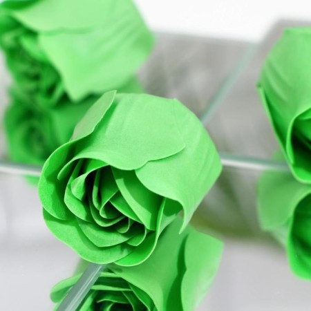Soap roses, green, set 3 pcs.-2