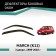 Defly window deflectors, for Nissan march (K11), 1992-2002, 3 doors
