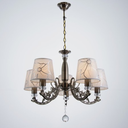 Virginia chandelier 5x40W E14 bronze 58x58x76 cm. Model F761TT-671-1