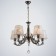 Virginia chandelier 5x40W E14 bronze 58x58x76 cm. Model F761TT-671