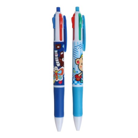 Balloon handle Calligrata, automatic, 4-colored, with a pattern, mix-9