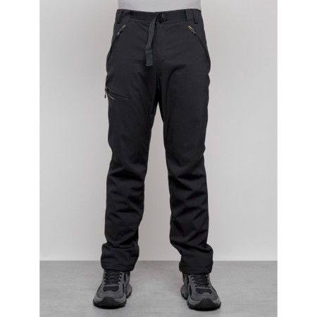 Trouses insulated sporty male winter, size 48, black color-5