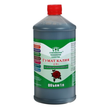 Fertilizer Humat of potassium with trace elements, "STK", 1 liter