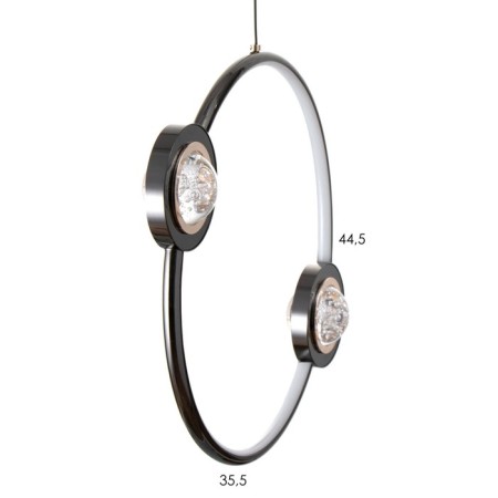 Bayerlux lamp "Samber" 35W LED Black 37x6x41cm-5