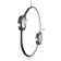 Bayerlux lamp "Samber" 35W LED Black 37x6x41cm