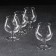 A set of glass glasses for cognac "TIME TIME. Cognac ", 250 ml, 4 pcs