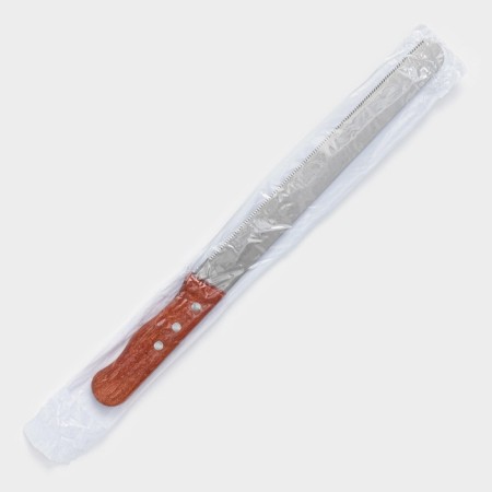 Biscuit knife small teeth konfinetta, blade length 25 cm, wooden handle, blade thickness 0.8 mm-4