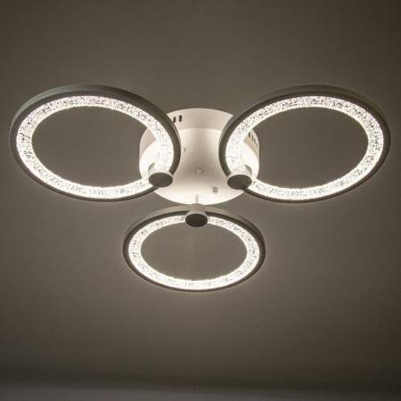 Kunayo chandelier LED 84W 3000-6500K PDU white 63.5x63.5x7.5cm-2