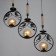 Lamp Bayerlux "Birds" 3he27 40W Black 73x14x55cm