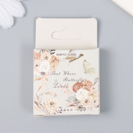 Stickers for creativity "Flowers and butterflies" set 46 pcs 4.4x4.4x1.1 cm-3