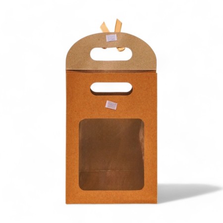 Box-pack, craft with a window, 20 x 14 x 7 cm-2