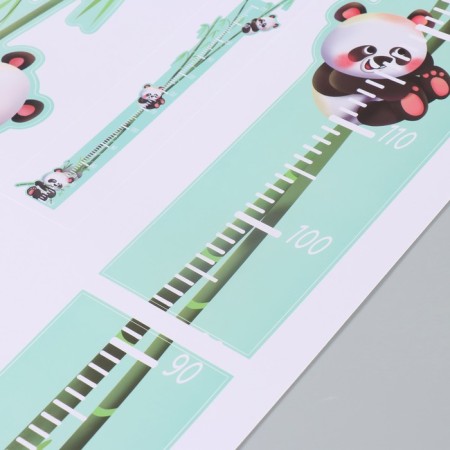 Sticker Plastic Interior Color Rostomer "Panda on Bamboo" 50x70 cm-2
