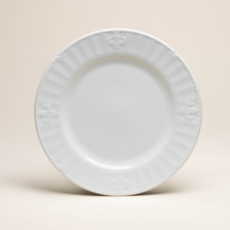 Set of porcelain plates SL Home "Vintage Frank", D = 27 cm, white color-4