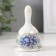 Ceramics "Blue flowers with curls" 4.8x4.8x7.8 cm bell