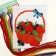 Cross -embroidery with a berry basket, a set for creativity, 25 x 20 cm