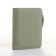 Women's wallet on the button, green color