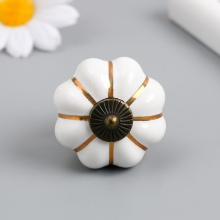 Pen for the casket ceramics, metal "poke" white 4x4x4 cm