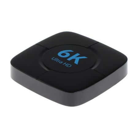 Prefix Smart TV DGMedia 6k Allwinner, 4GB RAM, 32GB, Android, UlHD, Wi-Fi, HDMI, Black