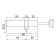 The cylinder mechanism standard MAX, 85 mm (55x30S), 5 keys, key/rod, matte nickel