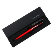 Automatic ball handle, 1.0 mm, BrunovisConti San Remo, blue rod, metal case Soft Touch, in case