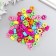 Beads for creativity plastic "Bright flowers" set 70 pcs 0.6x1x1 cm