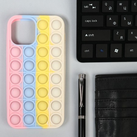 Pop it cover, for iPhone 12/12 Pro, silicone, multi -colored