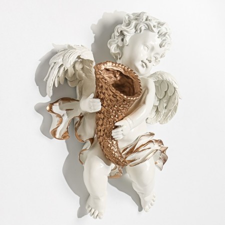 Nastennaya decor "Angel with a mug", 39 x 30 cm, left-3