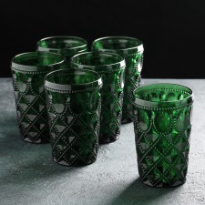 A set of glasses of glass Magistro 