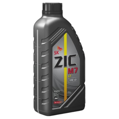Motor oil zic M7 4T 10W-40, API SM JASO MA2, synthetic, 1 liter