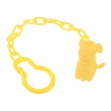 Holder for the nipple - dummy, on the chain, color mix