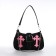 Youth bag with zipper, black color