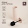 SL Home toilet brush, silicone, 9.6 × 9.6 × 39 cm, beige color