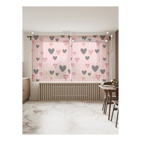 Photo "Assorted hearts", size 145x180 cm, 2 pcs-1