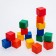 Set of colored cubes, 16 pieces 6 × 6 cm